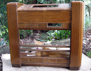 Bare cabinet front view