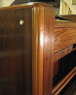 Bezel installed in cabinet