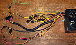 Modified Computer Power Supply harness